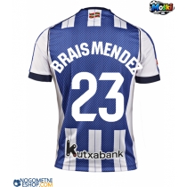 Moški Nogometni dresi Real Sociedad Brais Mendez #23 Domači 2025-26 Kratek Rokav
